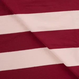 French Terry YD Stripe wine