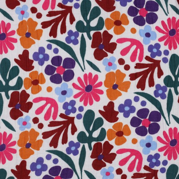 Musselin "Flowers"