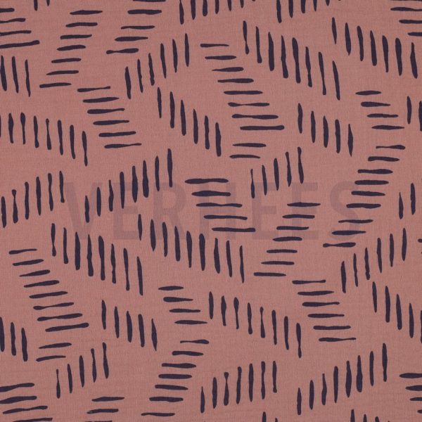 Musselin "Abstrakt" old blush