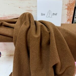 Merino Wollstrickstoff Kaschmir-Touch MULESING FREE kastanie