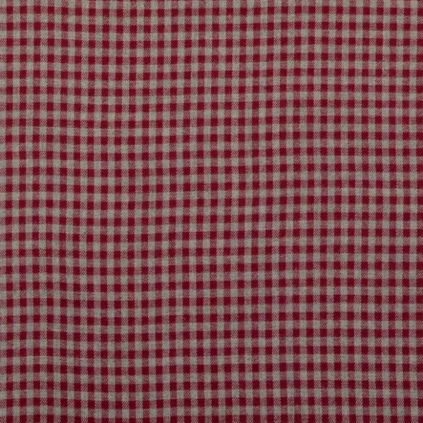 Karo-Flanell - Vichy-Karo in grau-rot