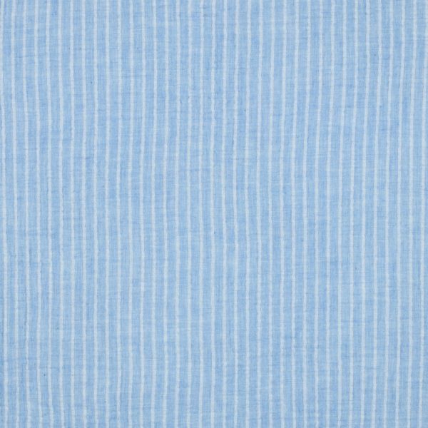 Musselin "YD Stripes" light blue