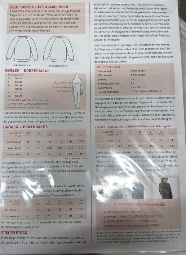 Papierschnittmuster Frau Svenja – Bild 2