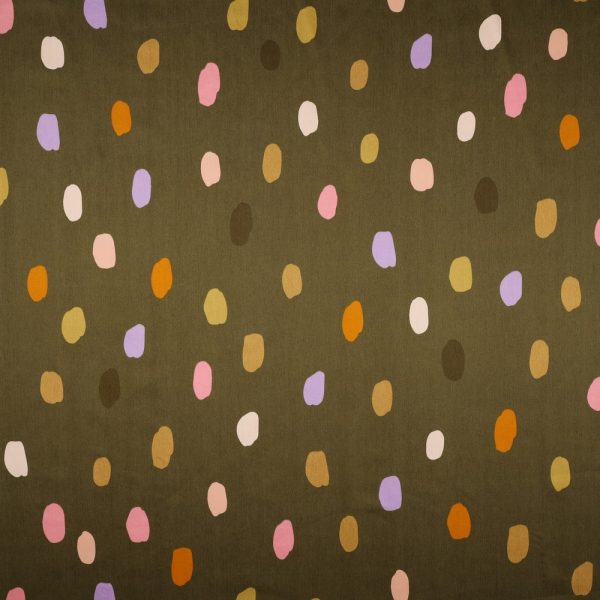 Baumwoll Satin "Summer Spot" moos green
