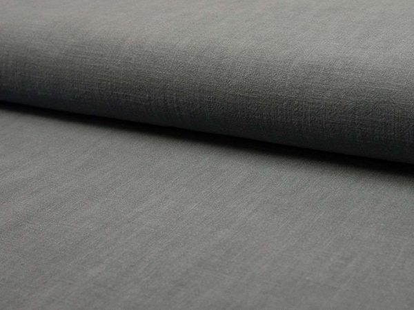 Leinen stonewashed anthrazit