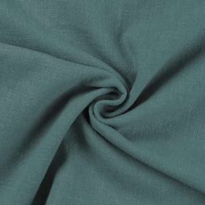 Leinen stonewashed dunkles mint