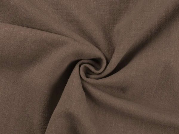 Leinen stonewashed dusty brown