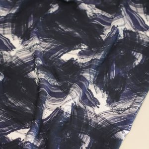 Viskose Bea Brush dark navy