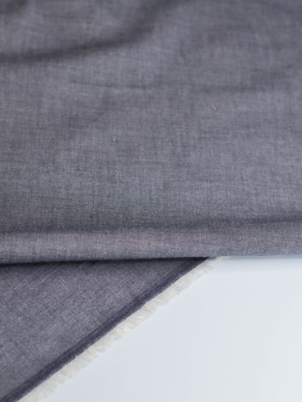 Mind the maker cotton chambray Dove blue