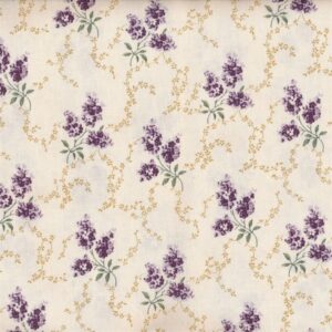 Wachstuch - Adele creme/lavender