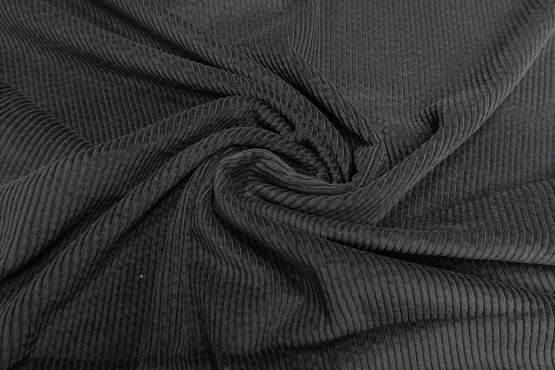 Baumwoll Cord soft anthrazit