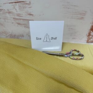 Baumwoll Cord soft gelb