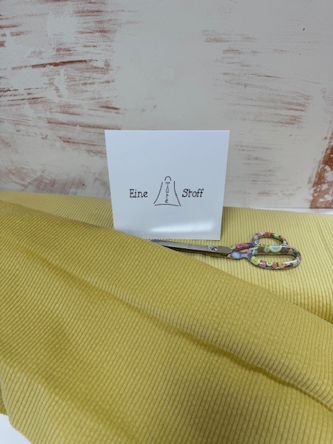 Baumwoll Cord soft gelb