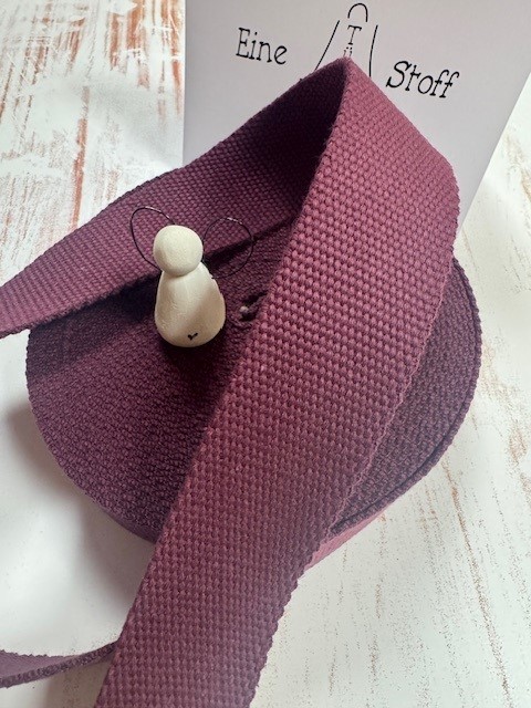 Gurtband Mind the maker mulberry 4cm