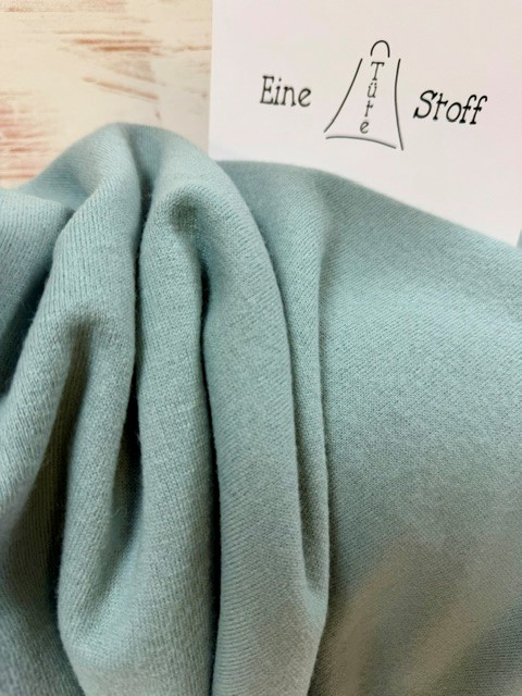 Merino Wollstrickstoff Kaschmir-Touch MULESING FREE frosted Mint – Bild 2