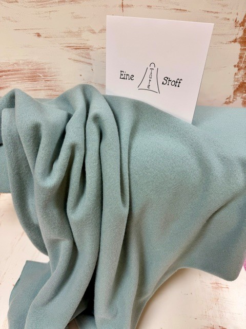 Merino Wollstrickstoff Kaschmir-Touch MULESING FREE frosted Mint
