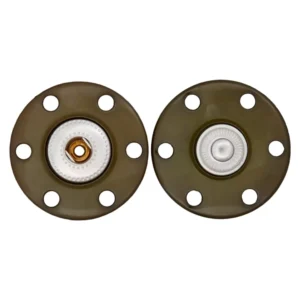 Polyester/Metalldruckknopf 20mm dunkelgrün