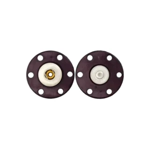 Polyester/Metalldruckknopf 20mm schwarz