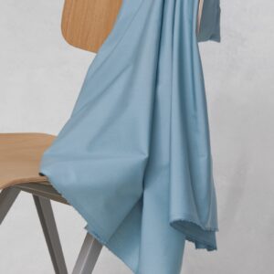 Organic Papertouch Poplin faded blue