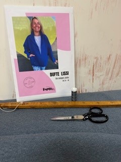 Nähpaket "Dufte Lissi" Premium hellgrau/blau