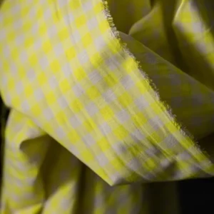 Merchant & Mills Cotton/Linen Gingham (Karo) creme und gelb
