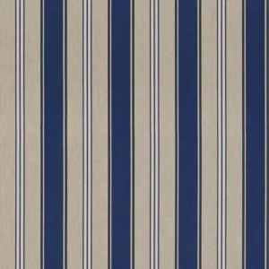 Canvas Leinenlook nautical stripe blau/beige/weiß
