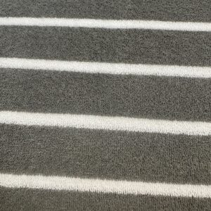 Frottee "Streifen" army green/ ecru