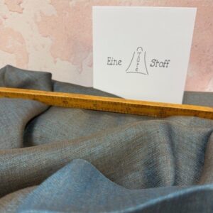 Ital. Leinen Cross dye petrol-taupe