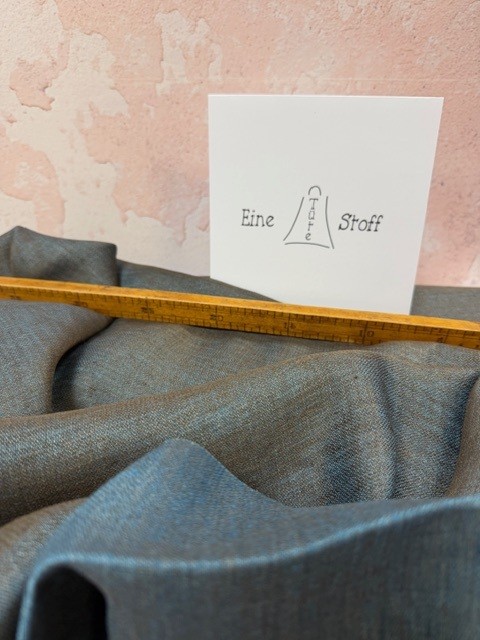 Ital. Leinen Cross dye petrol-taupe