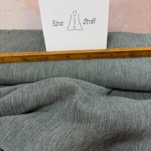 Leinen Baumwolle Streifen fein grün