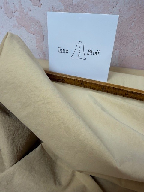 Baumwoll-Popelin papertouch beige