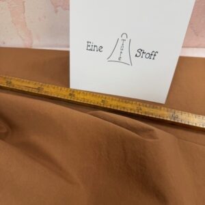 Baumwoll-Popelin papertouch kastanie