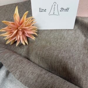 Baumwoll-Leinen-Köper braun