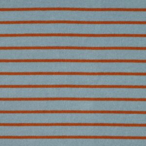 Frottee-Jersey "Streifen" Blue/Brown