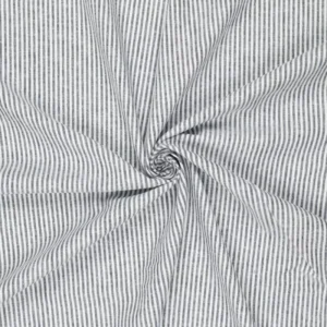 Linen Cotton Stripe dunkelblau