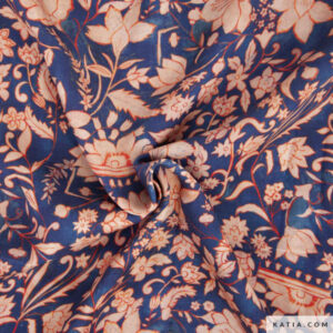Rayon Satin "Indiana Flowers" von Katia