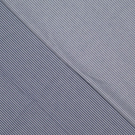 Yarn Dyed Denim Stripe indigo – Bild 2