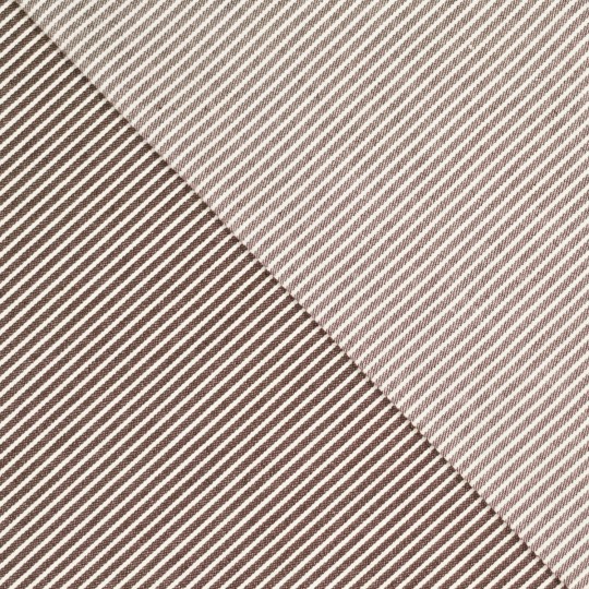 Yarn Dyed Denim Stripe braun – Bild 2
