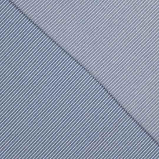 Yarn Dyed Denim Stripe blue – Bild 2