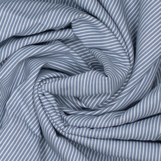 Yarn Dyed Denim Stripe blue