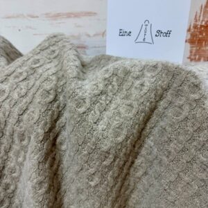 Merino Wollstrickstoff "Zopf" MULESING FREE Düne