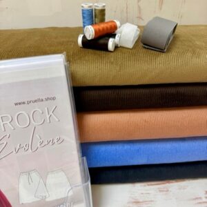 Nähpaket "Rock Evolène" organic Kora Corduroy von Prülla näht