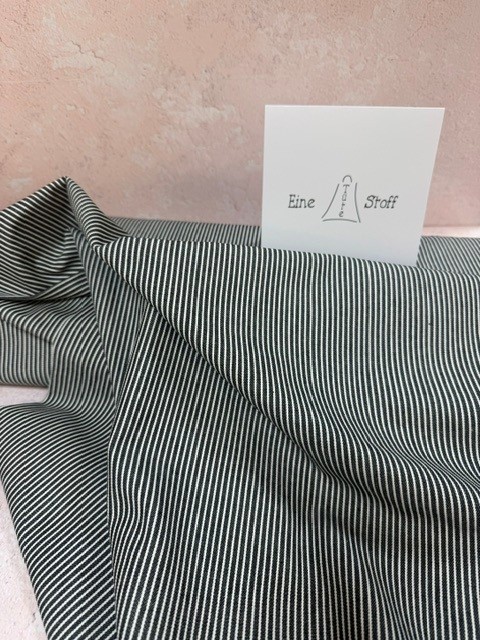 Yarn Dyed Denim Stripe anthrazit