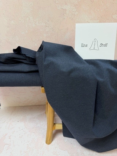 Flanell uni dunkelblau