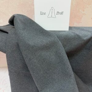 Flanell uni dunkelgrau
