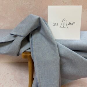 Flanell uni puderblau