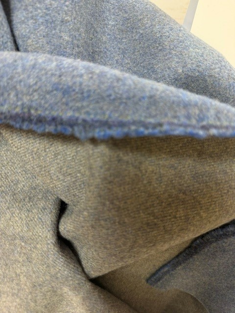 Woll-Flausch uni blau – Bild 3