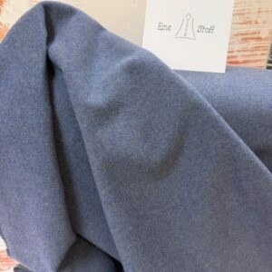 Woll-Flausch uni blau