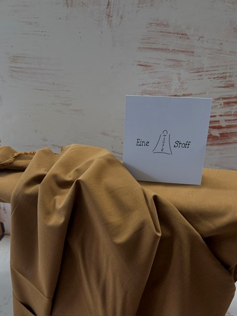 Twill CO Stretch sandwashed Lyocell und Baumwolle bernstein