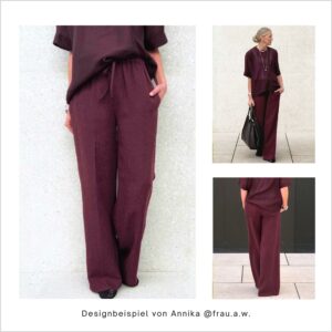 Papierschnittmuster "Easy wideleg Hose HE01" von smartpattern